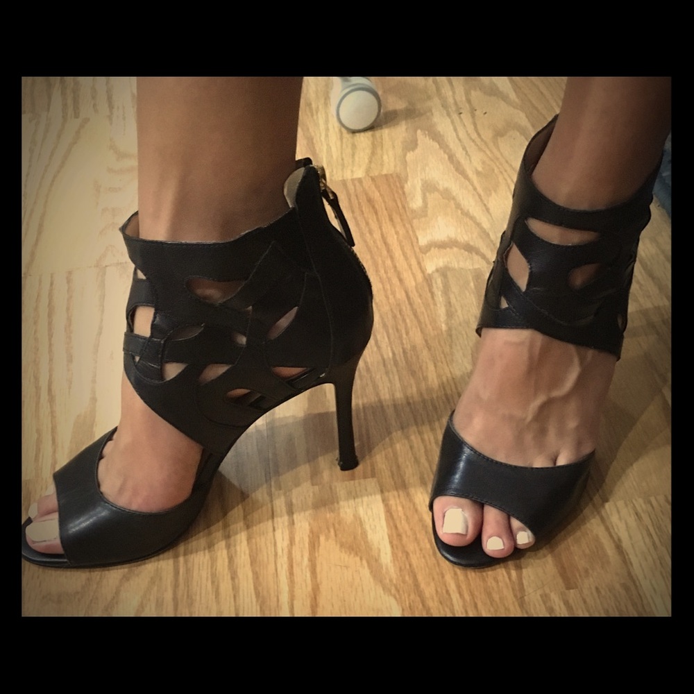 Nine West cuffed heels